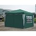 Falt Pavillon 3 x 3 m in gr�n mit 4 Seitenteilen