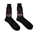 Pair of Mens Black And Orange Harley Davidson Logo Flame Socks