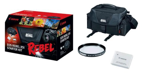Canon XSI Digital Rebel kit with Case, 58mm UV Filter and LP-E5 Li-ion Battery
