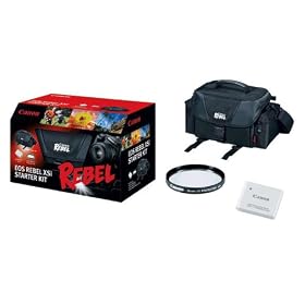 Canon Digital Rebel Kit with Case, 58mm UV Filter and LP-E5 Li-ion Battery for Canon XS, XSi and T1i Digital SLR Cameras