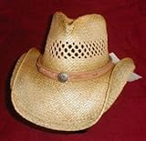 Shady Brady Hat 1DW70: Crushable Cowboy Hat - Vented, Braided Suede Band , S