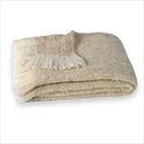 Brushed Alpaca Throw in Sand