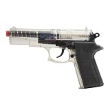 Colt Double Eagle Spring Powered Airsoft Pistol w/BAX + 2 Magazines & Target, Clear