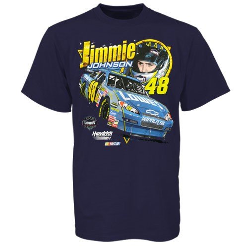 #48 Jimmie Johnson Navy Blue Driving T-Shirt