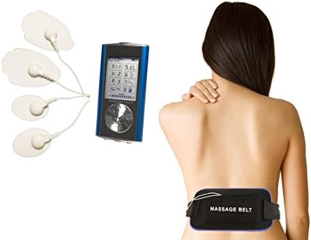 8 Modes Electrotherapy Device + Extra Multi Massager Belt | Body Sport Massager | Electronic Abdominal Belt for Abdominal Toner | Can be used as a Waist Trimmer Belt for Weight Loss | Therapeutic Solution | Electronic Pulse Massager for Electrotherapy Pain Management -- Pain Relief Therapy: Chosen by Sufferers of Tennis Elbow, Carpal Tunnel Syndrome, Arthritis, Bursitis, Tendonitis, Plantar Fasciitis, Sciatica, Back Pain, Fibromyalgia, Shin Splints, Neuropathy and other Inflammation Ailments. HealthmateForever HM8G (Blue) Lifetime Warranty FDA CLEARED TENS unit