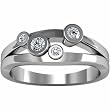 14K White Gold Diamond Ring - 0.20 Ct.
