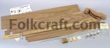 Folkcraft Black Walnut Teardrop Dulcimer Kit