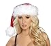Roma Costume Women's Faux Fur Trimmed Hat-Red White