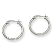 Stainless Steel 16mm Diameter Hoop Earrings