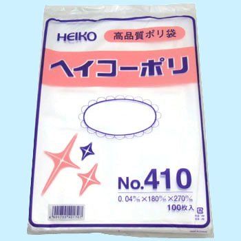 ポリエチレン袋0.04mm 0.04×180×270 No.410