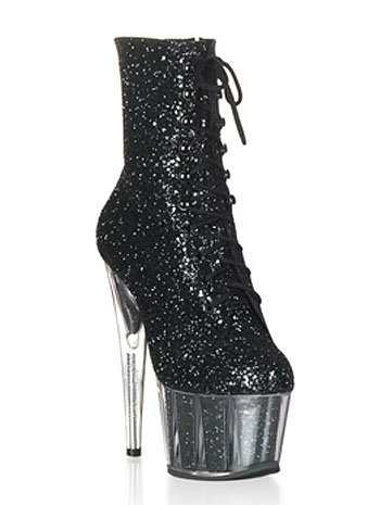 Sexy Pole Dancer Glitter High Heel Platform Boot - 11