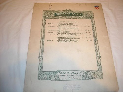 O REST IN THE LORD MENDELSSOHN SHEET MUSIC SHEET MUSIC 225