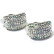 Rhinestone Turtleback CLIP Earrings Fashion Jewelry