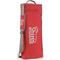 SHIRES NEW STYLE BRIDLE BAG FITS 2 BRIDLES EQUESTRIAN HORSE RIDING RED/SILVER