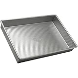 USA Pan Bakeware Aluminized Steel 13 x 9 x 2.25 Inch Rectangular Cake Pan