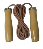 Skipping Rope Leather Jump/Wooden Handle Gives excellent grip for Movement/ Give perfection to your games