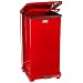 Rubbermaid Commercial Defenders Step Trash Can with Retainer Bands, Square