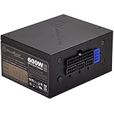 SilverStone Technology 600W SFX Form Factor 80 PLUS GOLD Full Modular Power Supply with +12V single rail, Active PFC (SX600-G)