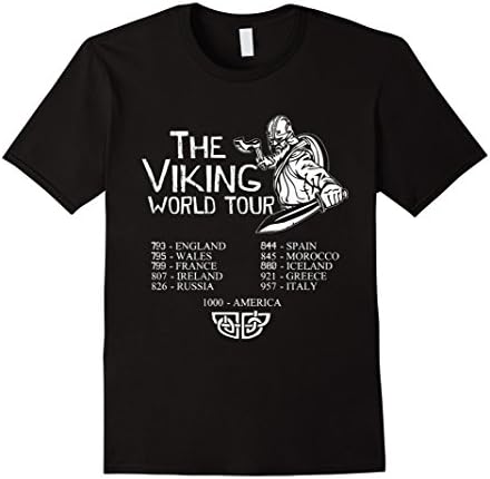 Men's THE VI-KING WORLD TOUR t shirt 3XL Black