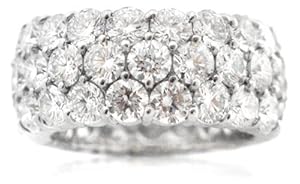 Diamond Platinum Eternity Wedding Band Ring