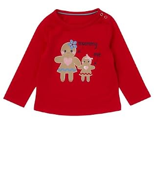 Short Sleeve Gingerbread Man Red Graphic T-shirt 