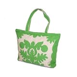 Hawaiian quilt ハワイアンキルト 「 パンの木柄 ビックトートバック (HQB0405) 」 /ハワイアン雑貨 インテリア