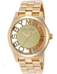 Marc by Marc Jacobs Henry Skeleton Gold Dial Quartz Womens Watch - MBM3206