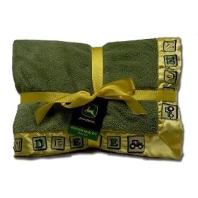John Deere Baby Embroidered Blanket - Baby Blocks