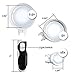 Deluxe Magnifying Glass with Light - exceeding 10x (16x), 5x & 2.5x with FREE Pocket Magnifying Glass and 3 x Fresnel Lens for Wallet