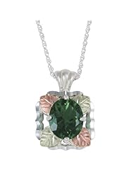 Emerald Mt. St. Helens Black Hills Silver Necklace