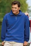 Signature Sueded Finish 1/4 Zip Sweatshirt (Regular and Big & Tall Sizes)