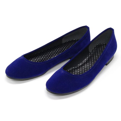 (キョウエツ) KYOETSU レディースシューズ 青 ブルー ぺたんこ パンプス バレイ (LL) (キョウエツ) KYOETSU レディースシューズ 青 ブルー ぺたんこ パンプス バレイ (LL)