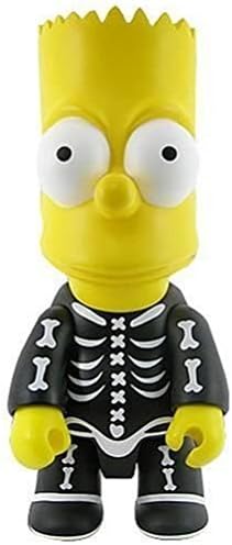The Simpsons Bart Qee 10" Official Vinyl Figure Statue Skeleton Outfit Normal Face
