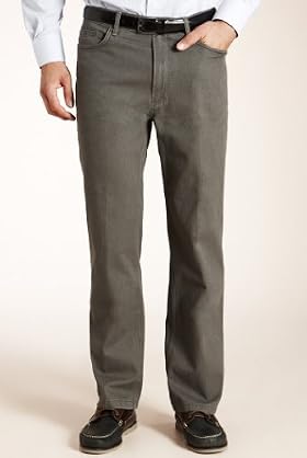 Blue Harbour Flat Front Herringbone Jeans
