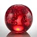 3.5" Red Glass Bubble Sphere