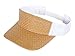 TopHeadwear Straw Summer Sun Visor Hat Cap - Natural/White