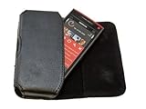iTALKonline BLACK Side Pouch Case/Cover with Belt Loop for Nokia X6