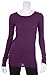 Michael Stars Long Sleeve Raw Edge Crew Neck
