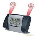 Dual Projector Alarm Clock Digital LCD with Thermometer