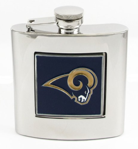 St Louis Rams - NFL Stainless Steel Hip Flask