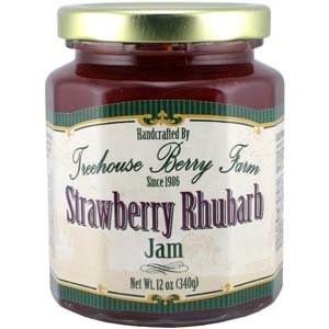 Strawberry Rhubarb Jam by Treehouse Berry Farm
