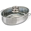BEEM Ovaler Aroma-Multibräter PROFINOX 8.0 L, Ø 38 cm, 4-teilig