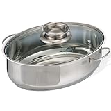 BEEM Ovaler Aroma-Multibräter PROFINOX 8.0 L, Ø 38 cm, 4-teilig