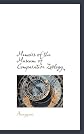 Memoirs of the Museum of Comparative Zoölogy