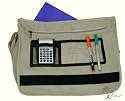 STUDENT A4 CANVAS MESSENGER SHOULDER BAG