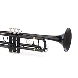 Cecilio Black Lacquer B Flat Trumpet w/ Hard Shell Carrying Case and Accessories