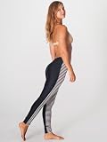 American Apparel Polyester Spandex Shiny Stripe Two-Sided Legging