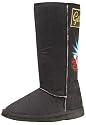 Golddigga Womens Bolt Hi Boot Black