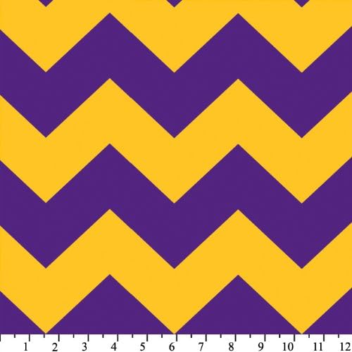 Chevron Purple And Yellow Fleece Throw Blanket with Finished Edges