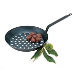 Paderno Black Carbon Steel 11 Inch Chestnut Pan